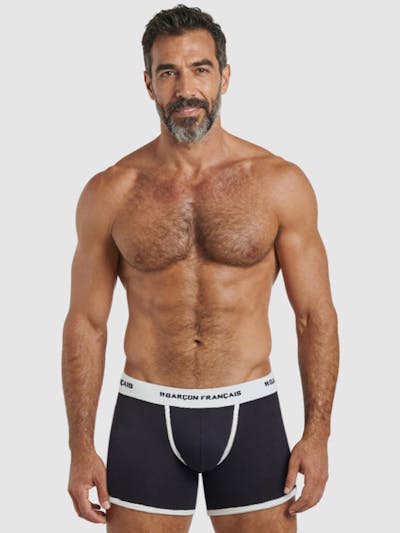 Boxer classique bleu marine