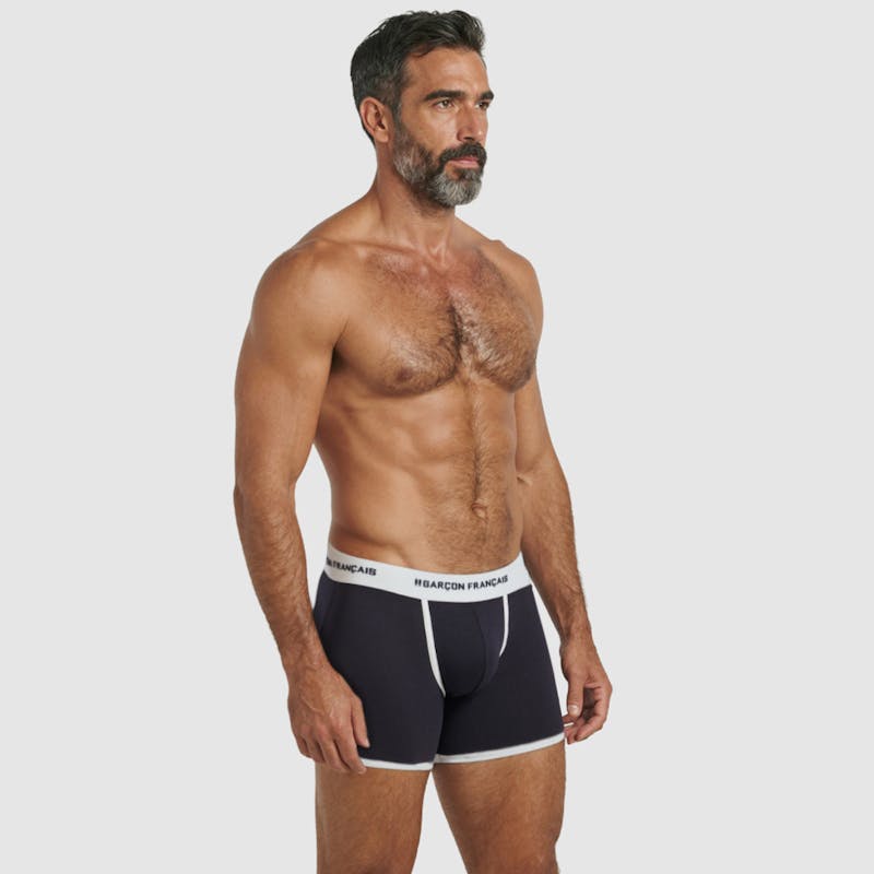 Boxer classique bleu marine