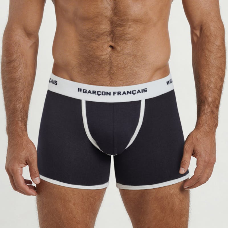 Boxer classique bleu marine