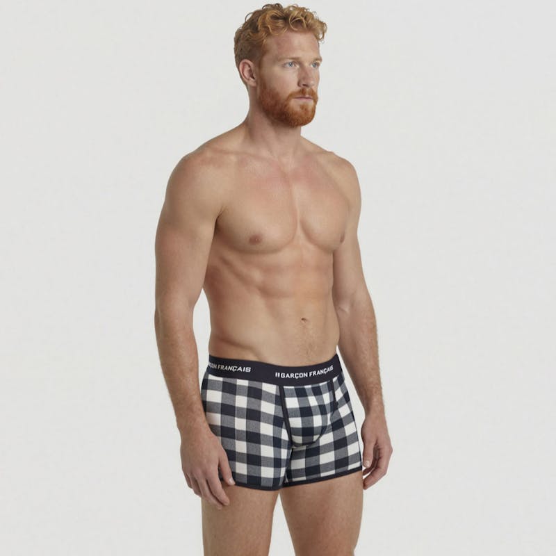 Boxer classique Bûcheron blanc