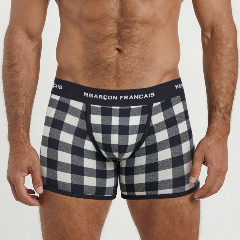 Boxer classique Bûcheron blanc