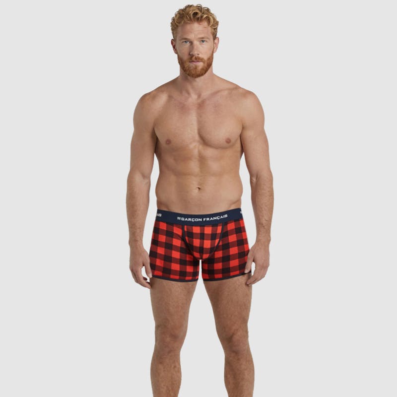 Red Lumberjack boxer