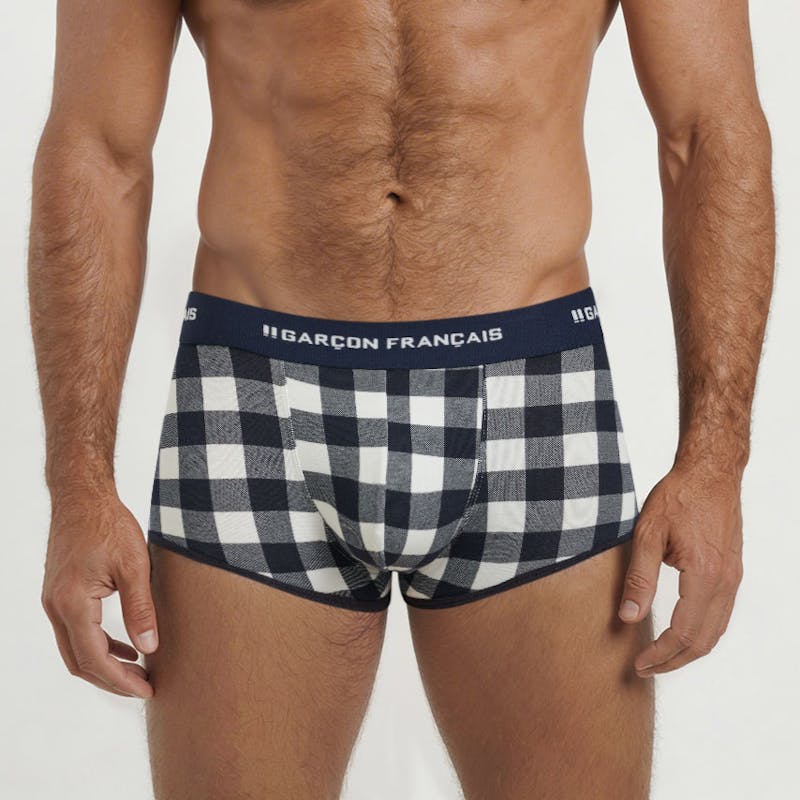 Bóxer corto Leñador blanco