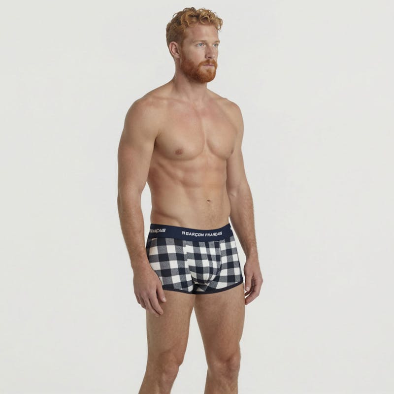 Bóxer corto Leñador blanco