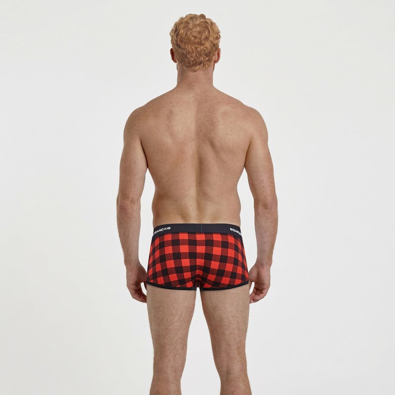 Bóxer corto Leñador rojo