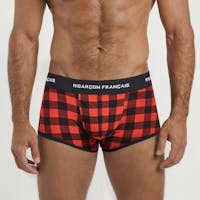 Bóxer corto Leñador rojo