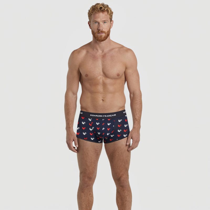 Bóxer corto gallos tricolores