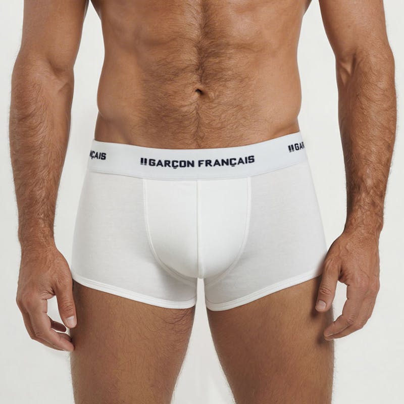 Boxer court blanc Indispensable