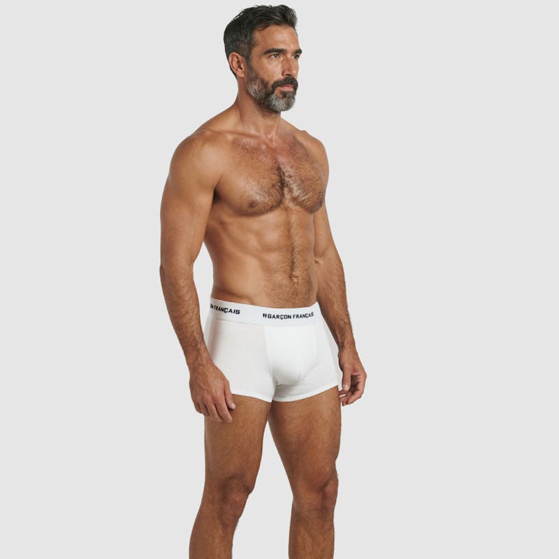 Boxer court blanc Indispensable