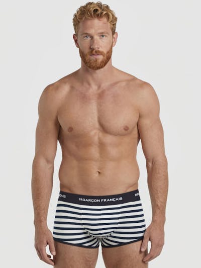 Boxer court marinière