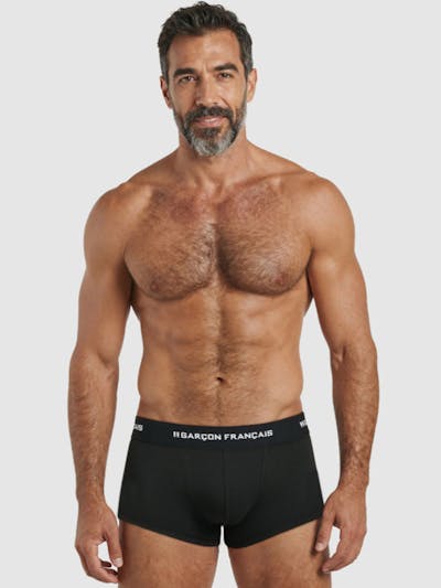 Boxer court Noir Indispensable