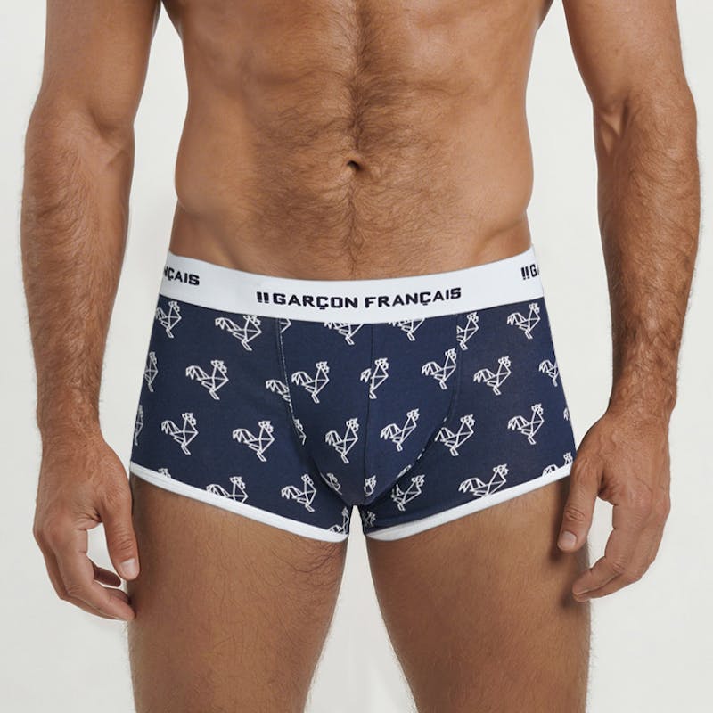 Boxer court Origami blanc