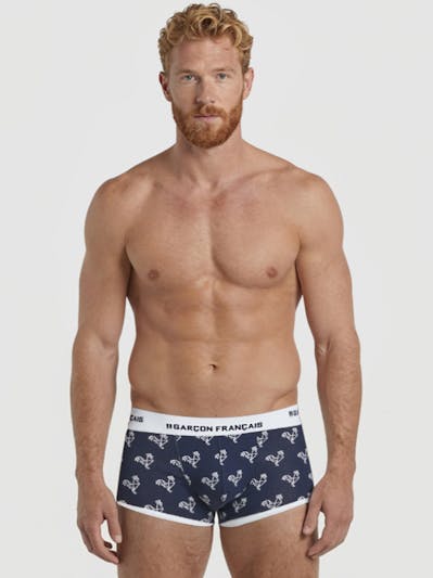 Boxer court Origami blanc