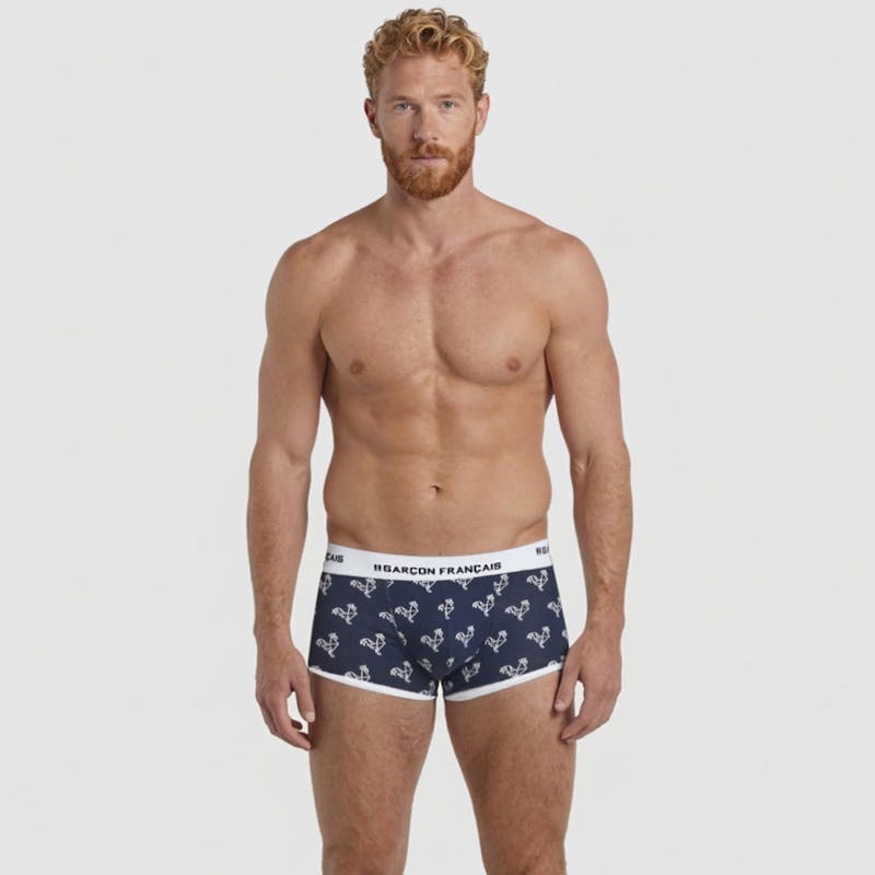 Boxer court Origami blanc