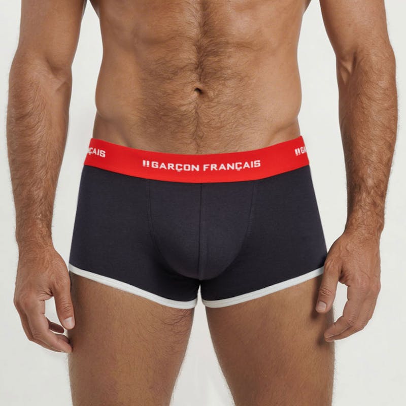 Boxer court tricolore