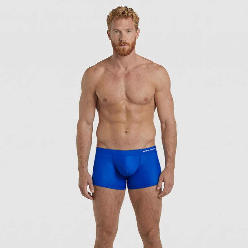 Boxer de bain bleu roi - broderie