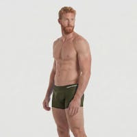 Boxer de bain kaki - broderie