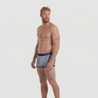 Boxer de bain Marinière - broderie