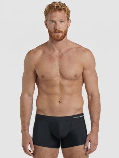 Boxer de bain noir - broderie