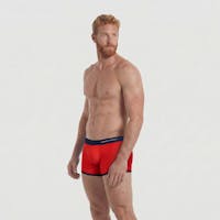 Boxer de bain rouge - broderie