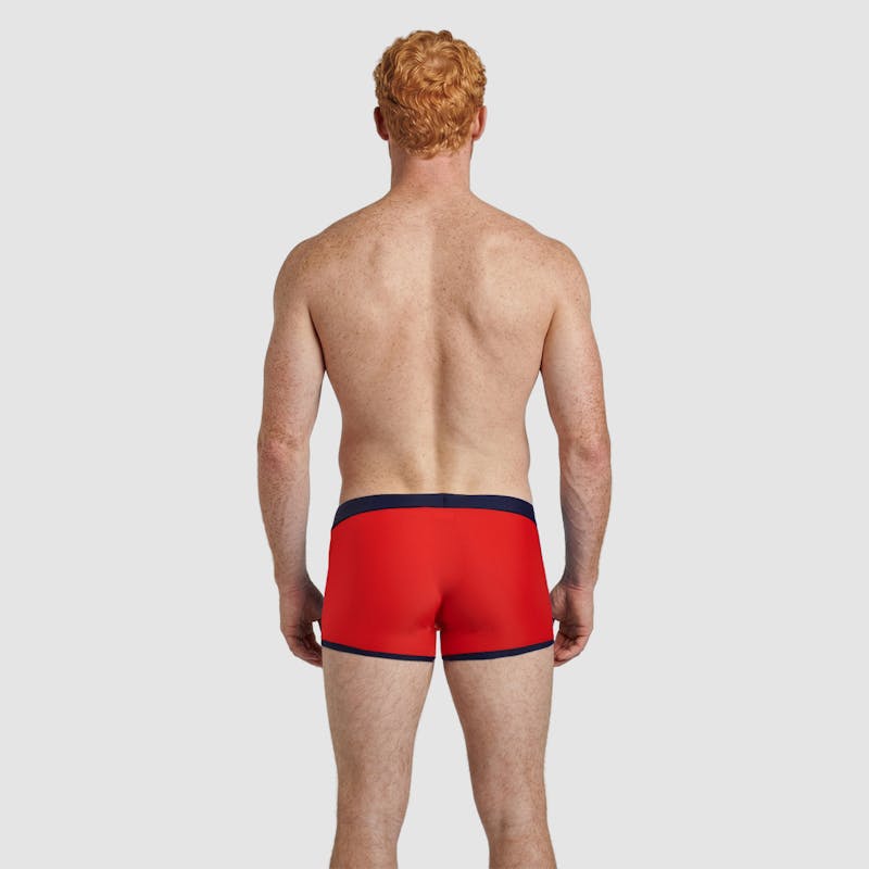 Boxer de bain rouge - broderie
