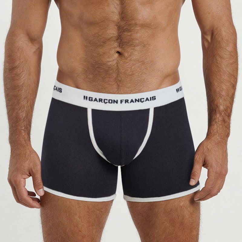 Boxer classique bleu marine