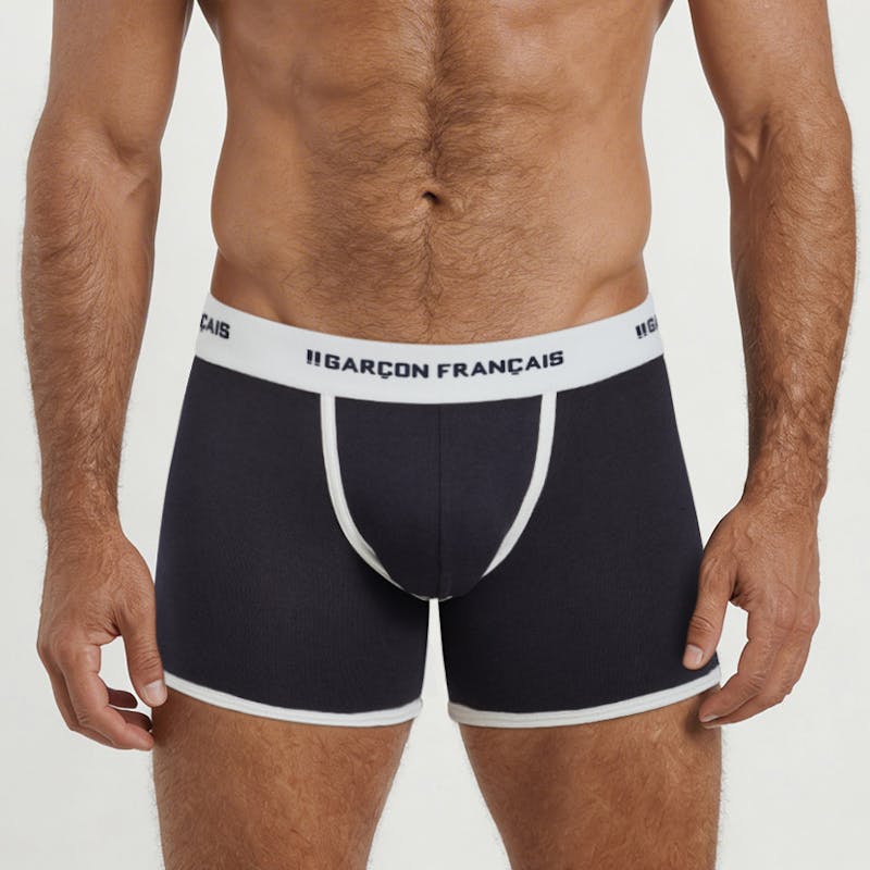 Bóxer clásico azul marino