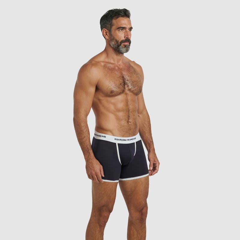 Bóxer clásico azul marino