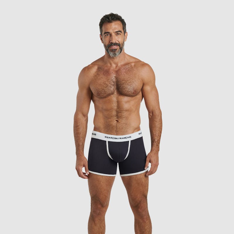 Bóxer clásico azul marino