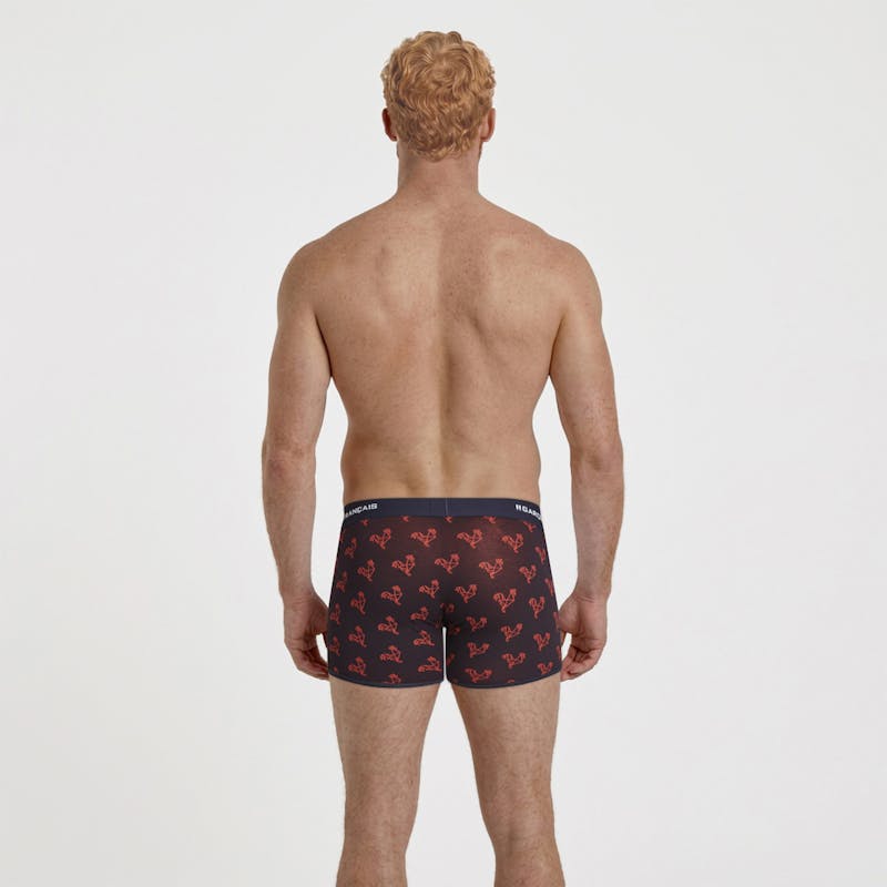 Boxer classique Origami rouge