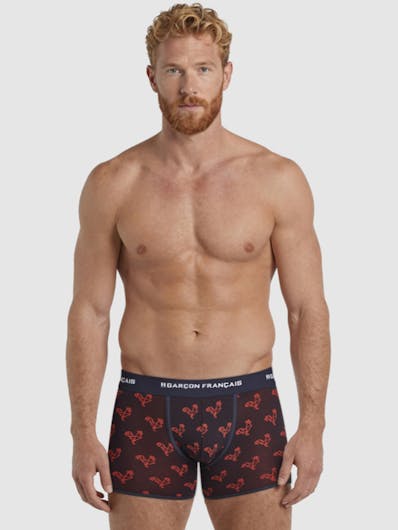 Boxer classique Origami rouge