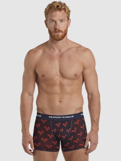 Boxer classique Origami rouge