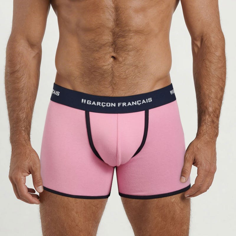 Boxer classique rose