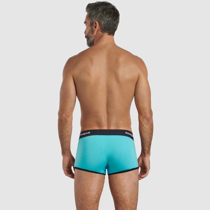 Bóxer corto turquesa