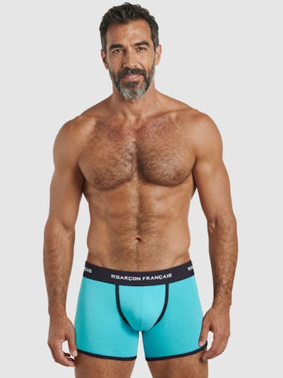 Boxer classique turquoise