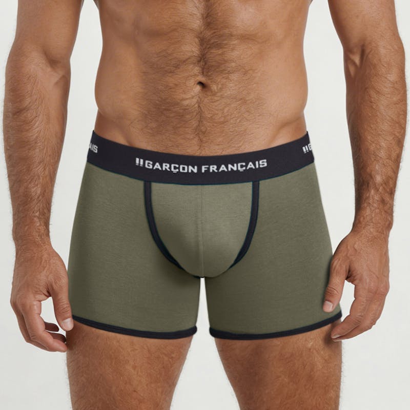 Bóxer clásico kaki