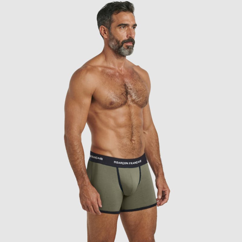 Bóxer clásico kaki