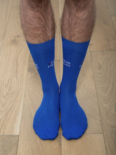 Royal blue city socks