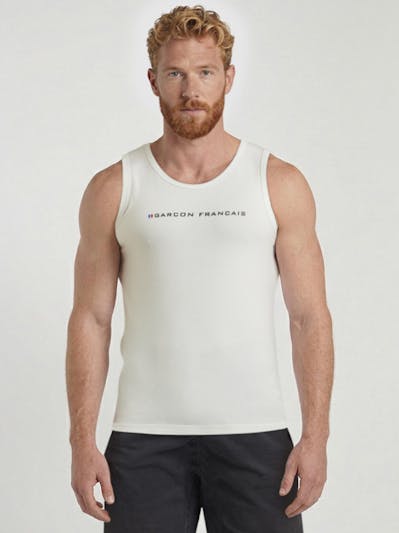 Débardeur blanc - Logo