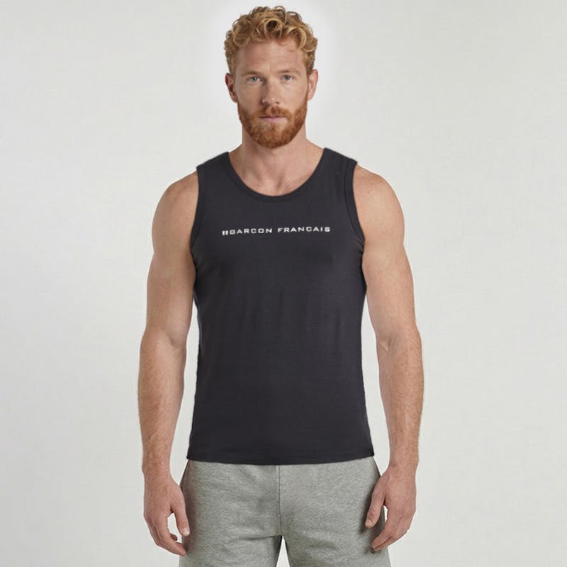 Débardeur bleu marine - Logo