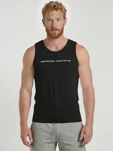 Camiseta de tirantes negra - Logo