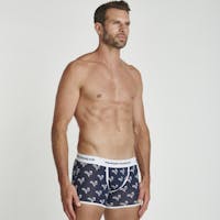 Boxer long Origami Coq blanc