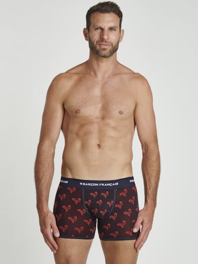 Long Origami red rooster boxer