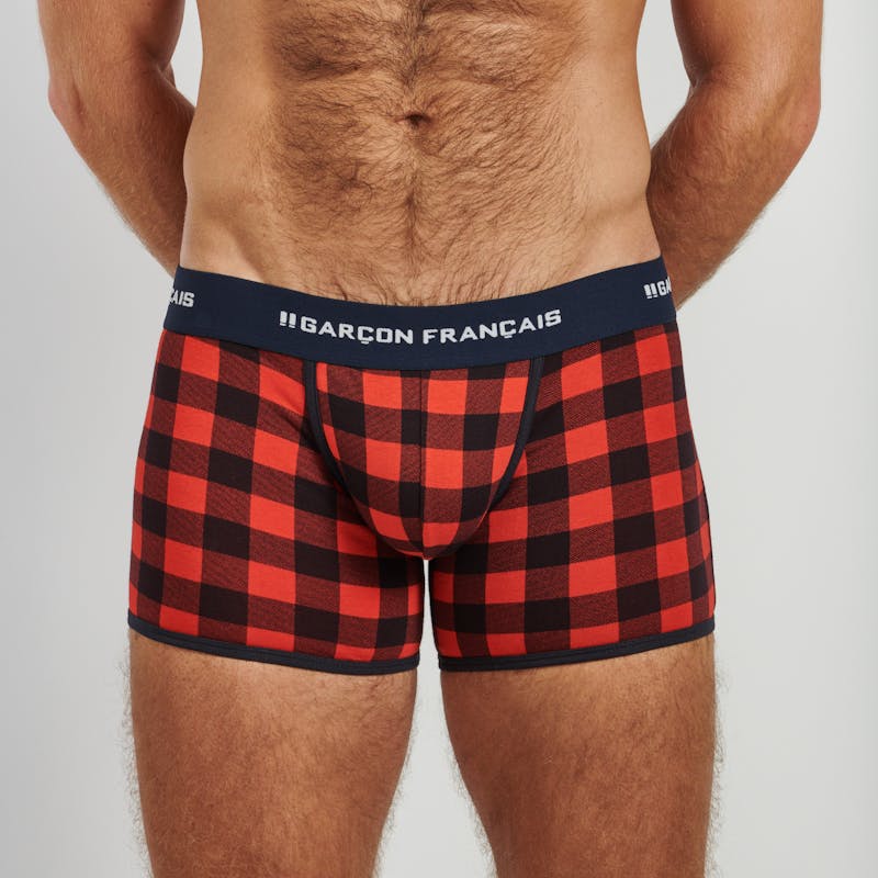 Boxer classique Bûcheron rouge