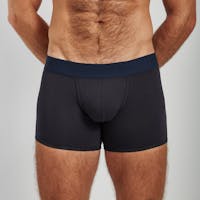 long pure navy boxer