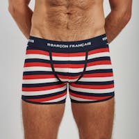 Boxer long rayures tricolores