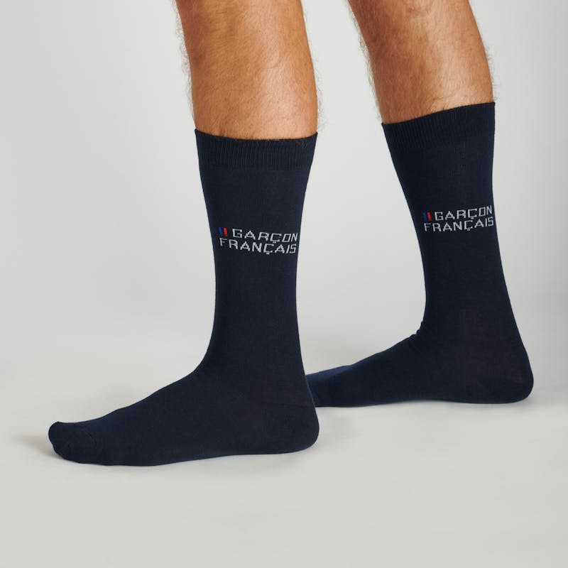 Navy blue city socks