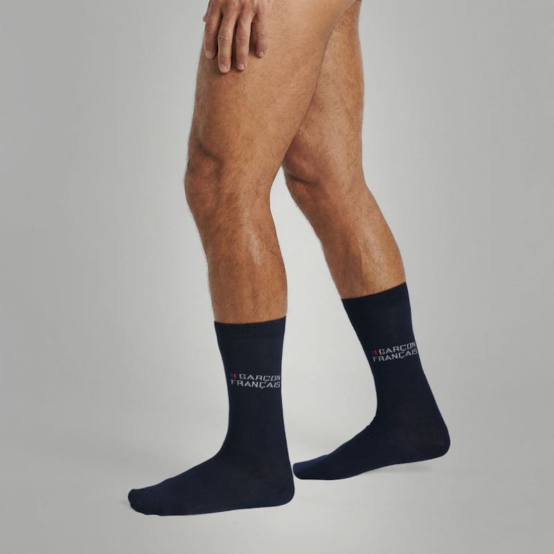 Navy blue city socks