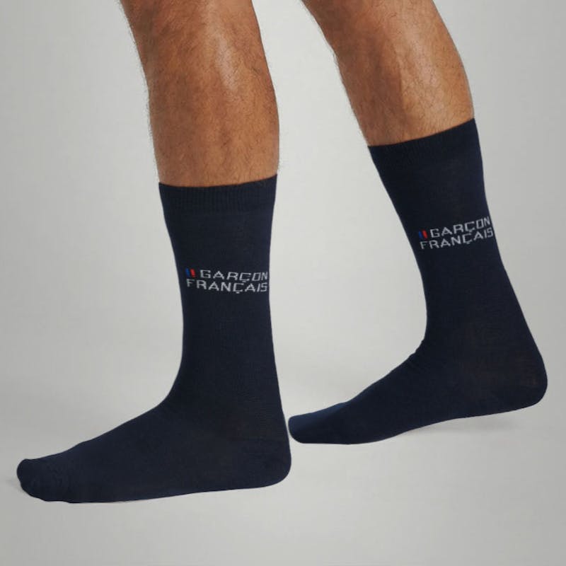 Navy blue city socks