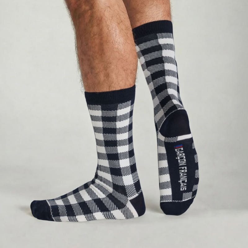 Calcetines leñadores blanco